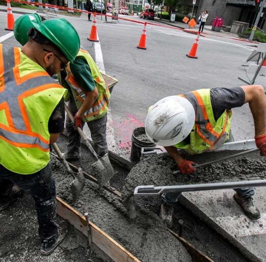 Sidewalk Curbs Roadway Ocean Concrete